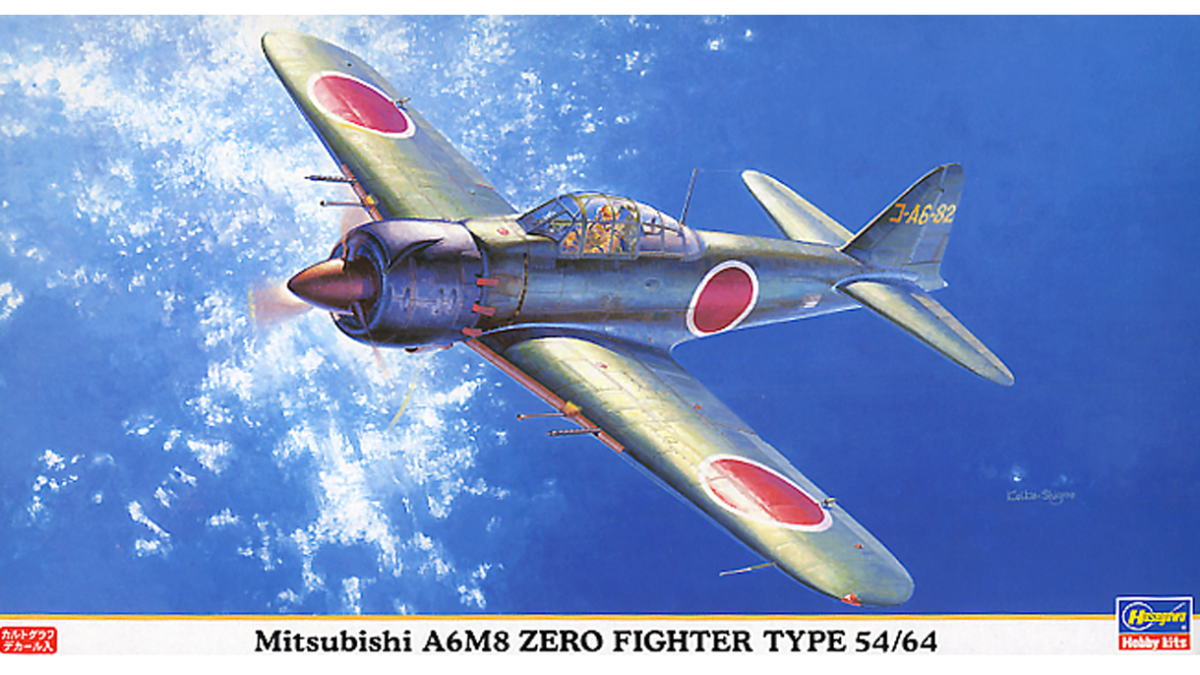 Hasegawa : Mitsubishi A6M8 Zero Fighter Type 54/64 : 1/48 Scale 