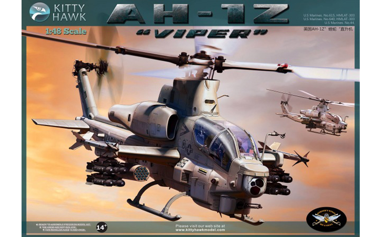 Kitty Hawk : AH-1Z Viper : 1/48 Scale Model : In Box Review