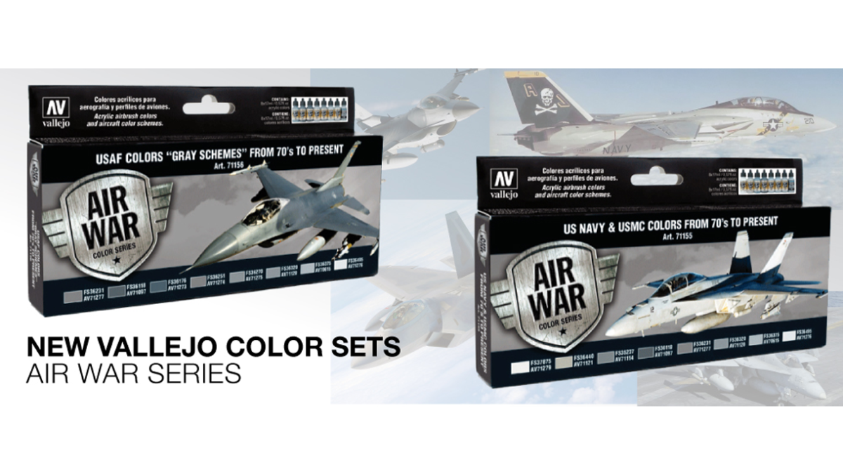 Vallejo : Air War USAF Colours “Grey Schemes” from 70's to Present