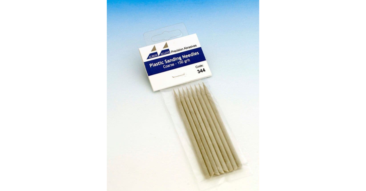 Albion Alloys X Plastic Sanding Needles Coarse Genessis Models