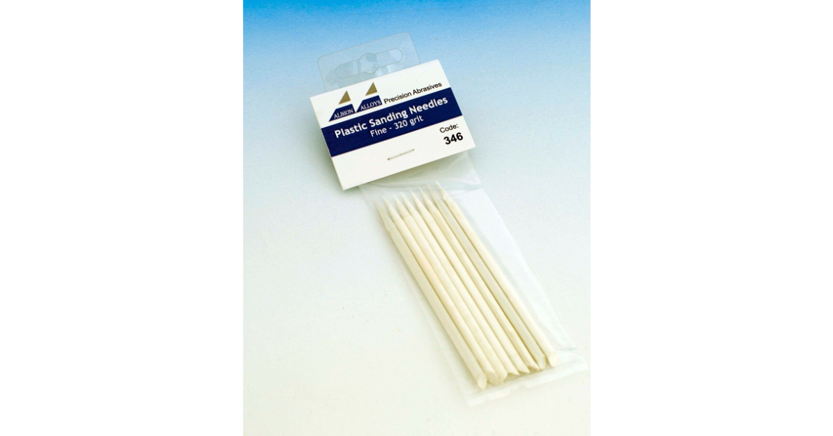 Albion Alloys X Plastic Sanding Needles Fine Genessis Models